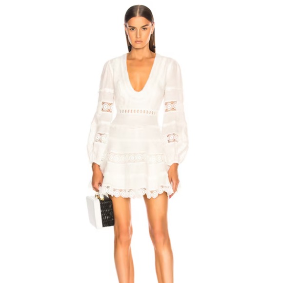 AQUA Bloomingdale’s Castile Plunge Dress - Picture 1 of 10